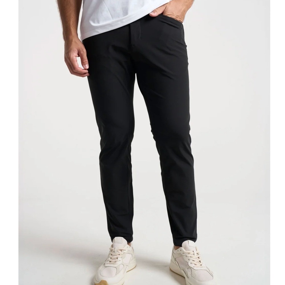 Birddogs Classic Tapered Chino Pants 30 x 30 Black Stretch Golf Gorpcore Active